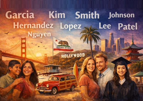 Most Popular Last Names in California